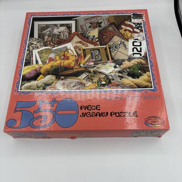 Vintage Ceaco Needle Little Help Jigsaw Puzzle 550 Piece 1995 USA 24"x18"‎ - Picture 1 of 7